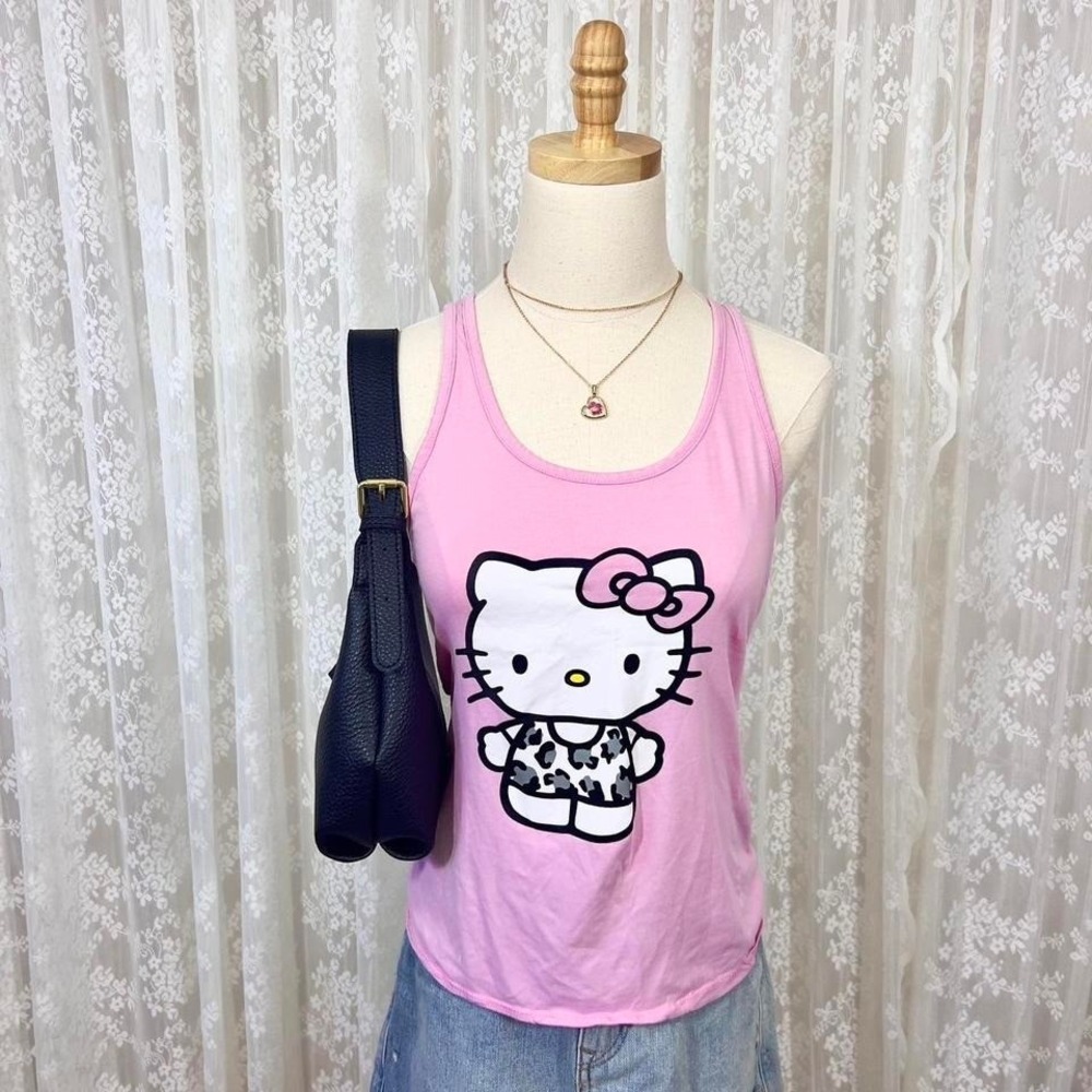 Y2K Hello Kitty Sanrio Pink Tank Top Women's M Rare Kidcore‎